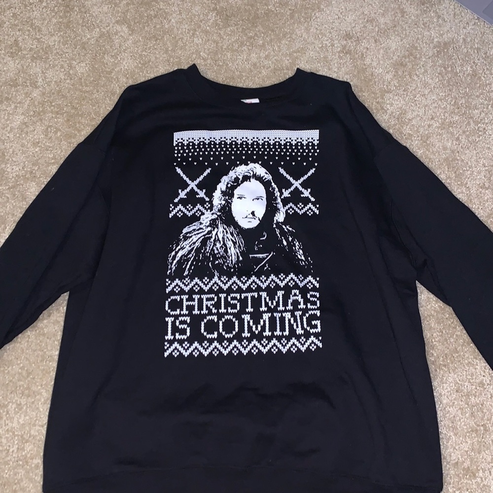 John Snow Christmas Is Coming Ugly Sweater